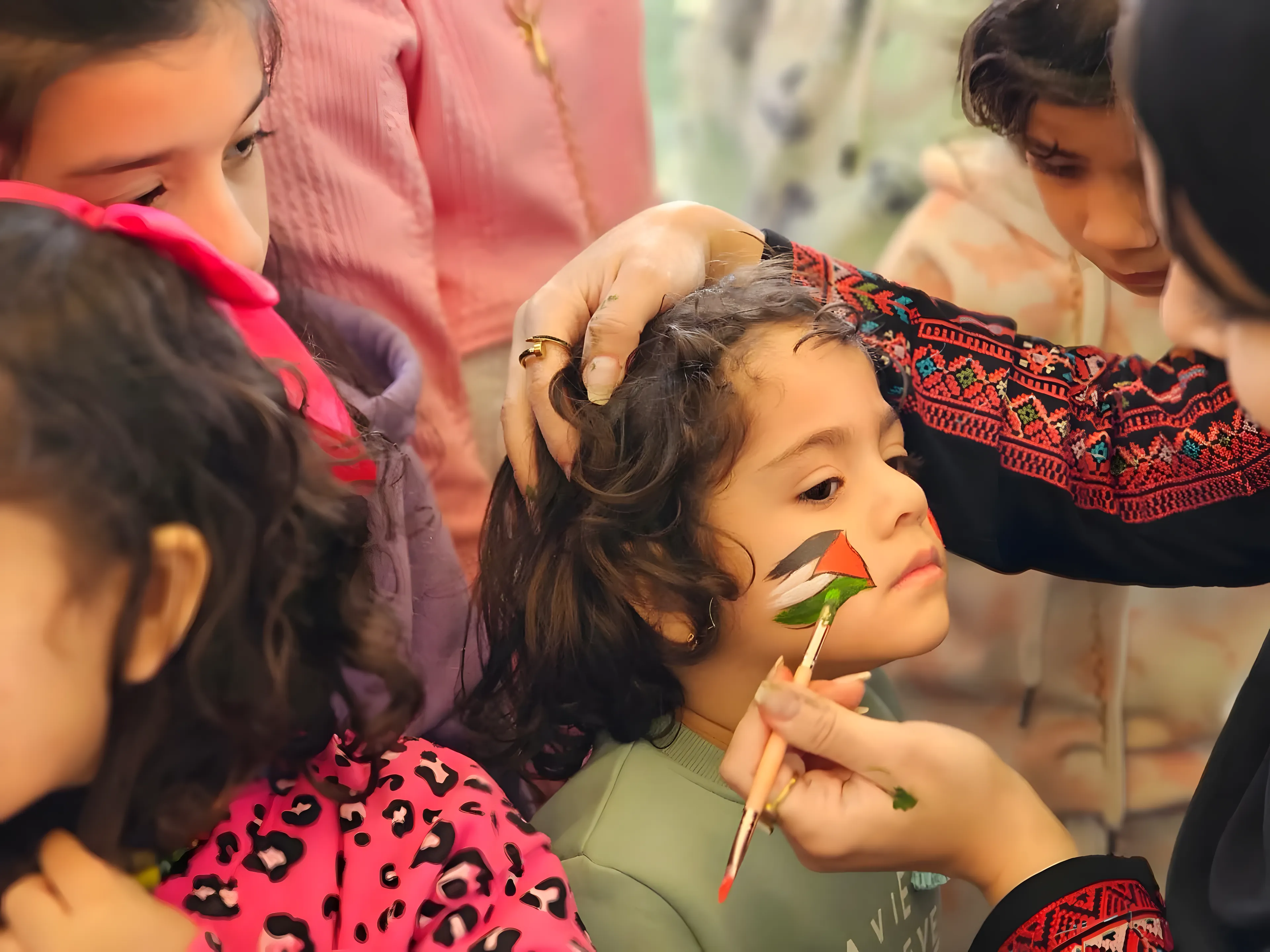 Activité et moment de convivialité avec les enfants.